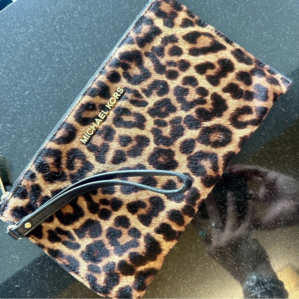 Michael Kors Animal Print Clutch